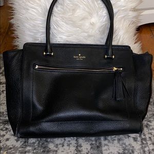 Kate Spade Black Tassel Allyn Large Tote Bag